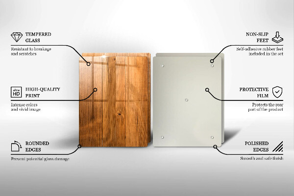 Skärbräda glas Träskivor