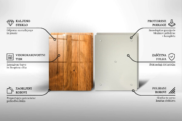 Skärbräda glas Träskivor