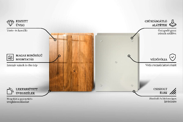 Skärbräda glas Träskivor