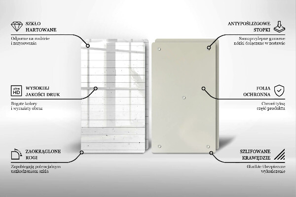 Skärbräda glas Moderna ljusskivor