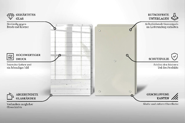 Skärbräda glas Moderna ljusskivor