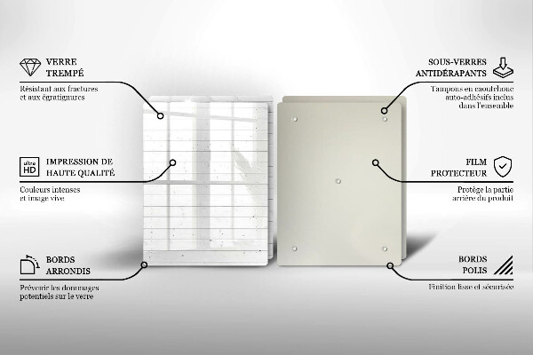 Skärbräda glas Moderna ljusskivor