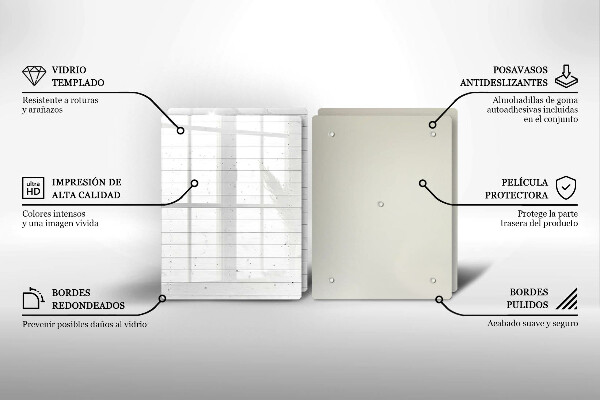 Skärbräda glas Moderna ljusskivor