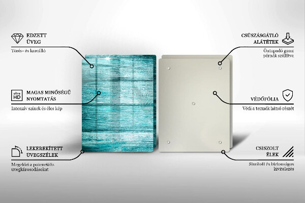 Skärbräda glas Vintage träskivor