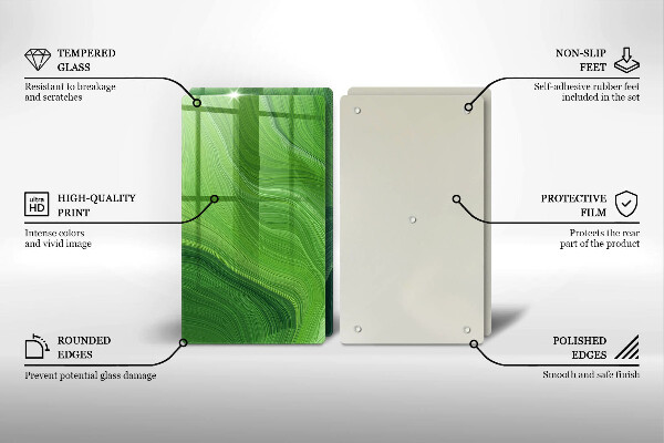 Skärbräda glas Abstrakt konsistens