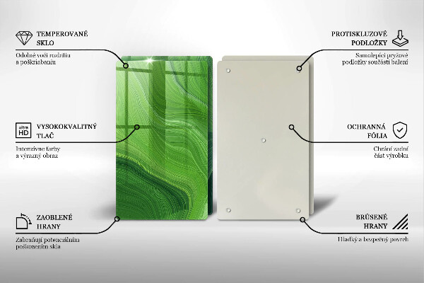 Skärbräda glas Abstrakt konsistens