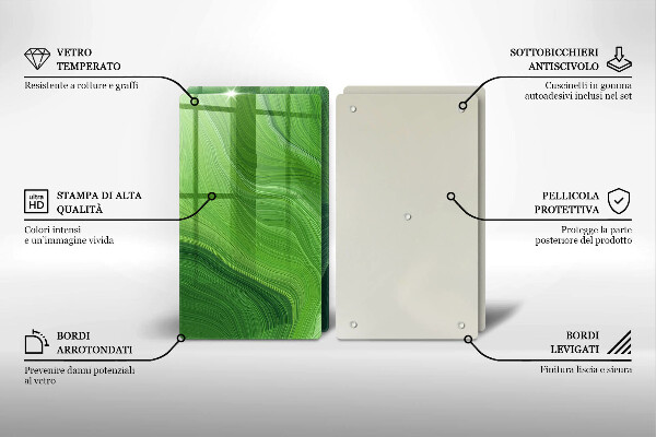 Skärbräda glas Abstrakt konsistens