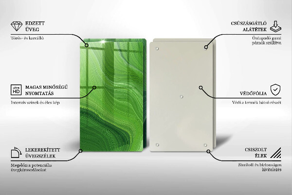 Skärbräda glas Abstrakt konsistens
