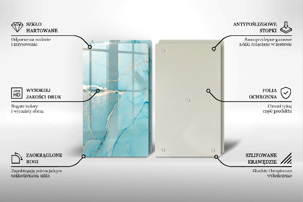 Skärbräda glas Abstrakt sten