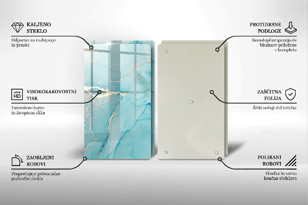 Skärbräda glas Abstrakt sten