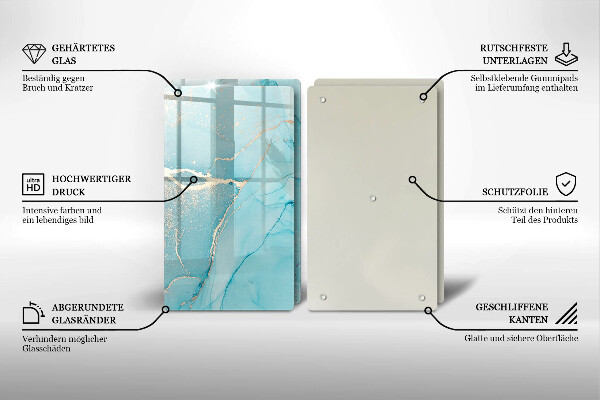 Skärbräda glas Abstrakt sten