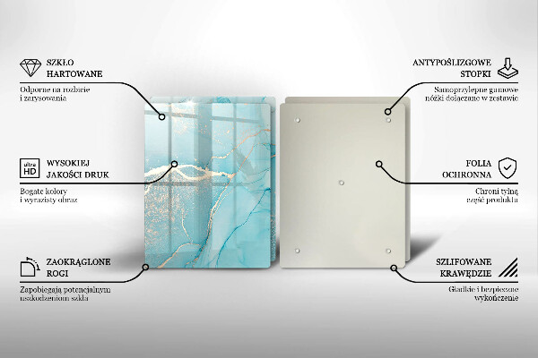 Skärbräda glas Abstrakt sten