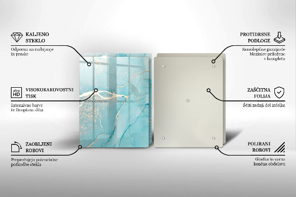 Skärbräda glas Abstrakt sten