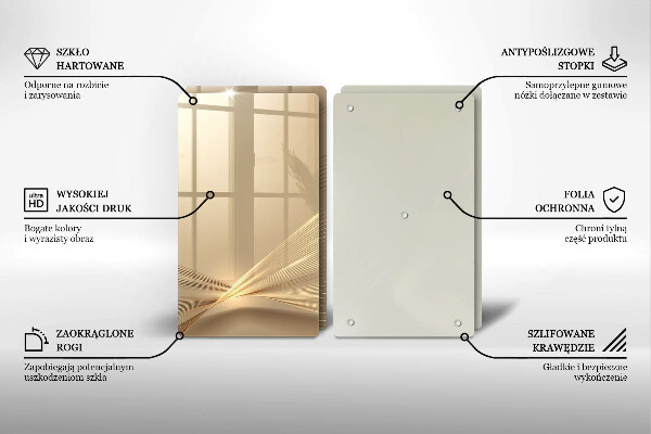 Skärbräda glas Modern abstraktion