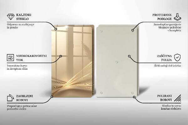 Skärbräda glas Modern abstraktion