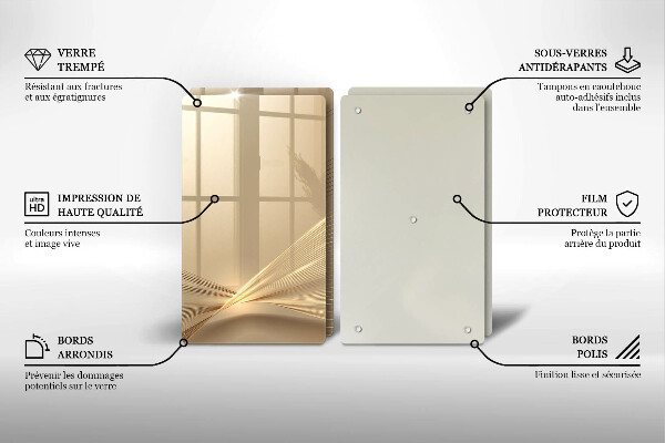 Skärbräda glas Modern abstraktion