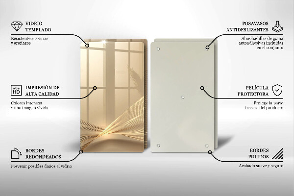 Skärbräda glas Modern abstraktion