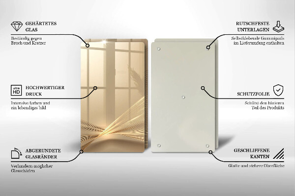 Skärbräda glas Modern abstraktion