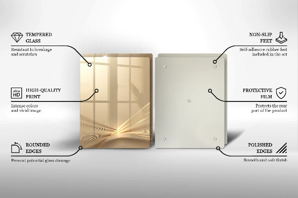 Skärbräda glas Modern abstraktion