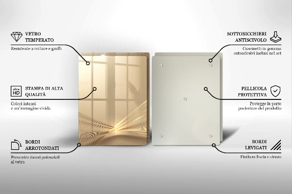 Skärbräda glas Modern abstraktion