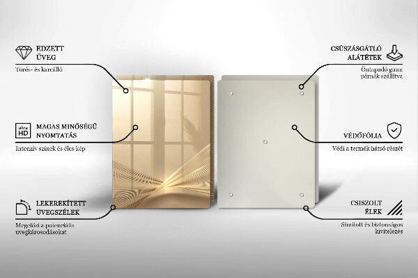 Skärbräda glas Modern abstraktion