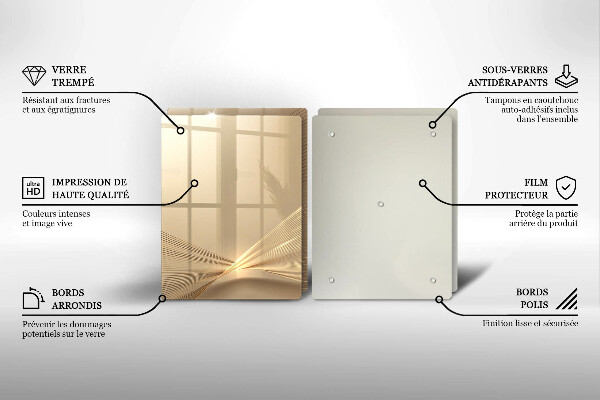 Skärbräda glas Modern abstraktion
