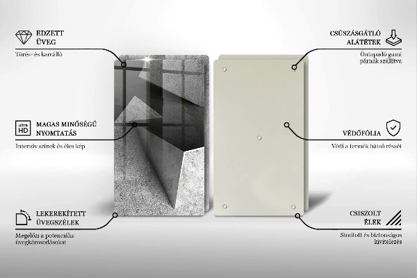 Skärbräda glas Konkret abstraktion