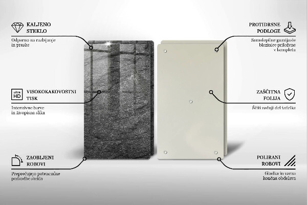 Skärbräda glas Sten textur