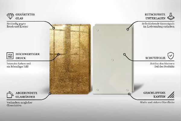 Skärbräda glas Guld textur bakgrund