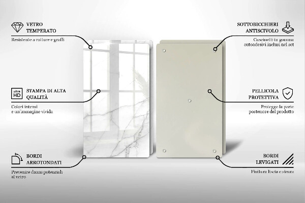 Skärbräda glas Bakgrund marmor sten