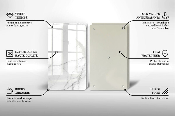 Skärbräda glas Bakgrund marmor sten