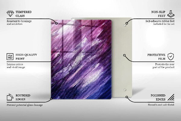 Glasskärbräda Färg grå