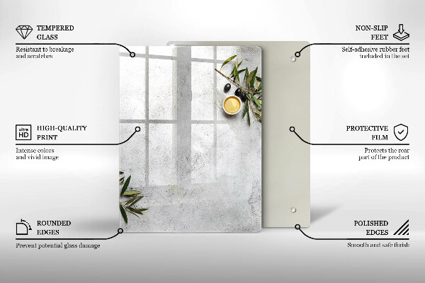 Glasskärbräda Grön färg