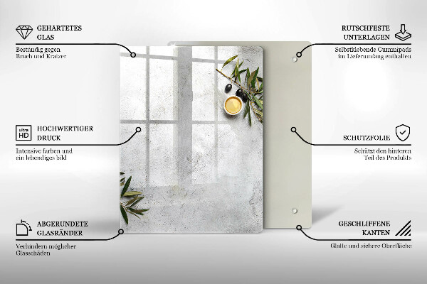 Glasskärbräda Grön färg