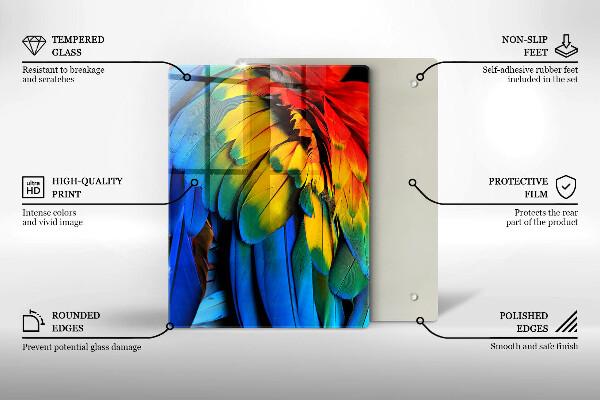 Glasskärbräda Marinblå färg