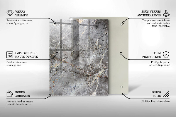 Glasskärbräda Blå färg