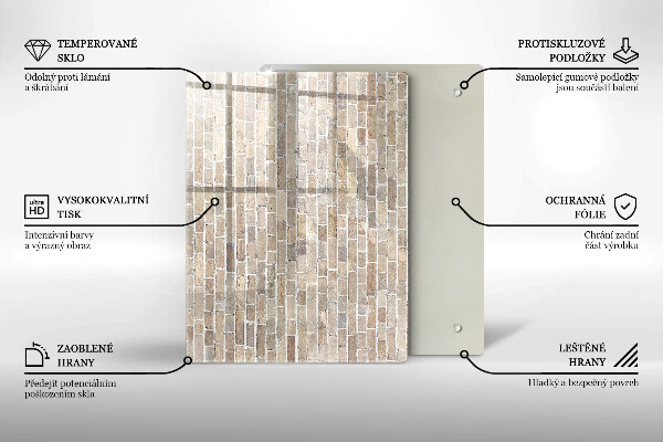 Glasskärbräda Röd färg