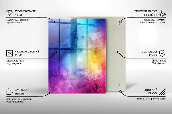 Glasskärbräda Färg rosa