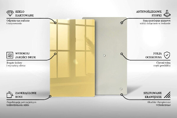 Glasskärbräda Gul färg