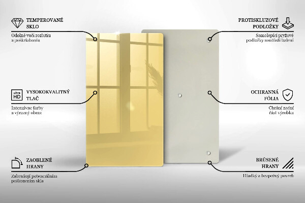 Glasskärbräda Gul färg