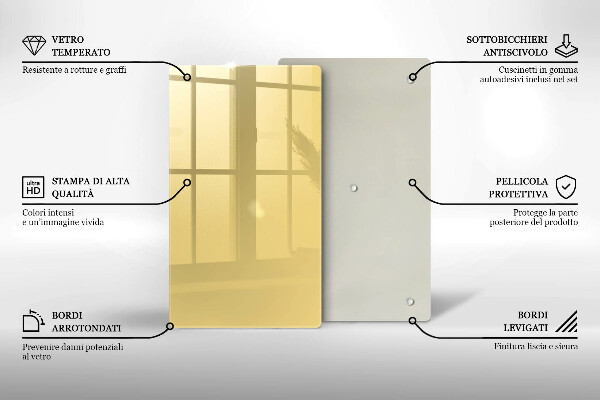 Glasskärbräda Gul färg