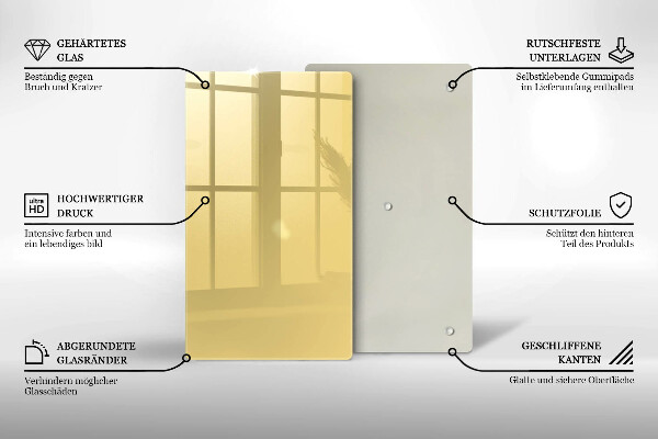 Glasskärbräda Gul färg