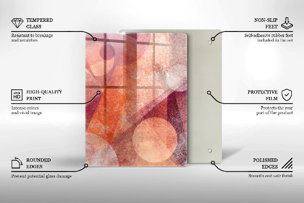 Glasskärbräda Orange färg