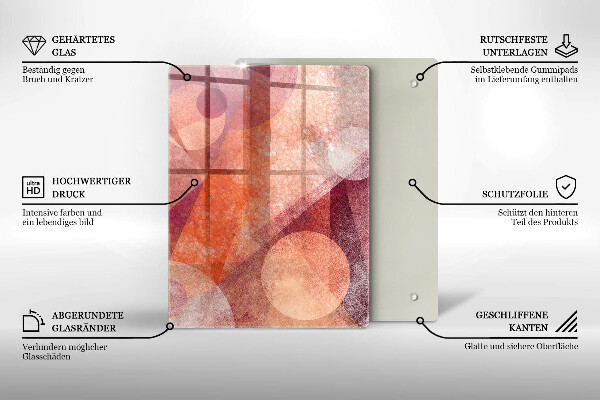 Glasskärbräda Orange färg