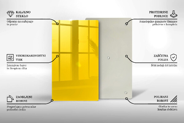 Glasskärbräda Gul färg