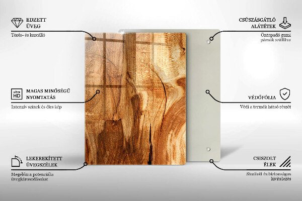 Glasskärbräda Röd chilipeppar
