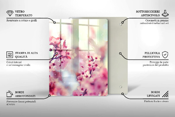 Glasskärbräda Mörk träskiva