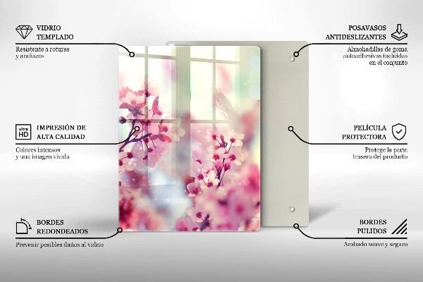 Glasskärbräda Mörk träskiva