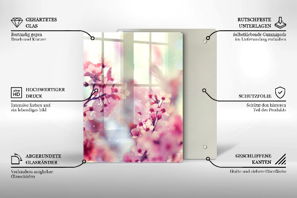 Glasskärbräda Mörk träskiva