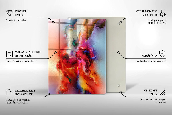 Glasskärbräda Kaffe och bönor